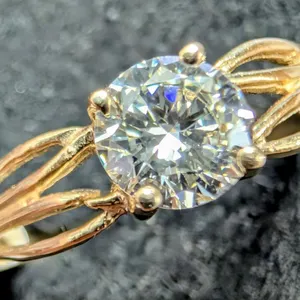 $1275, 10k(1.3g),  lab diamond (0.35ct)ring, size , appraised value $1275,