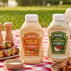 2 Pack Heinz Mayonnaise Style Sauce 750ml Pickle And Garlic Parm