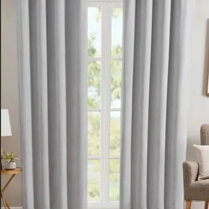 Beautyrest Black Blackout Curtain Set, Silver 52" x 90" 2 Panels