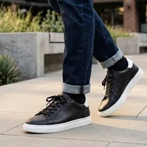 Aldo Men's Black Leather Sneakers Size 10