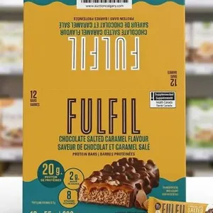 FULFIL Chocolate Salted Caramel Bars 12-Pack x 55g
