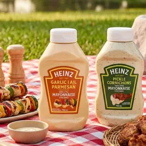 2 Pack Heinz Mayonnaise Style Sauce 750ml Pickle And Garlic Parm