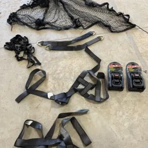 2 Retractable Tie Downs, Cargo Net,