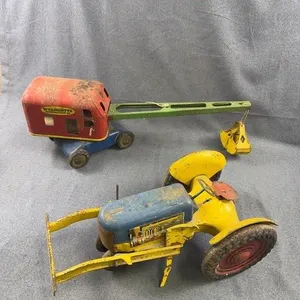 Wyandotte Crane & Marx Toy Tractor Lot