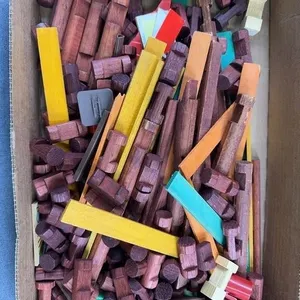 Wooden Interlocking Building Logs & Accessories
