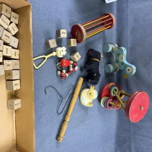 Antique Wooden & Plastic Toy Collection