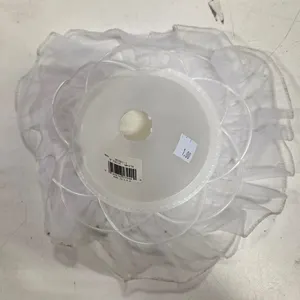 9" Tulle Bouquet Holder, White