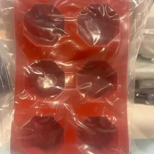 6 Cavity Tall 2.5x2" Diamond/Jewel Silicone Mold