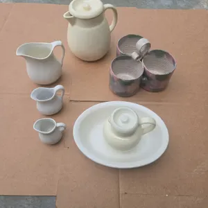 Ceramic creamers and pottery