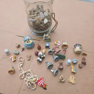 Miniature ocean decor and vase with Rocks