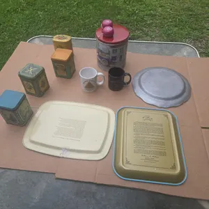 Tins and serving trays