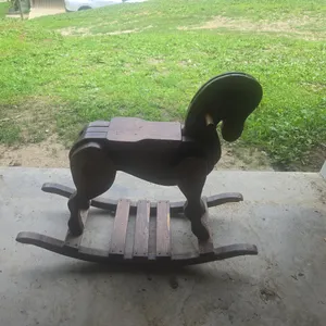 Handmade wood rocking horse