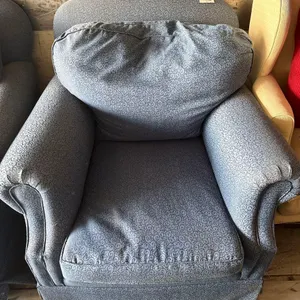 BLUE CUSHION ARM CHAIRS - QTY (2)