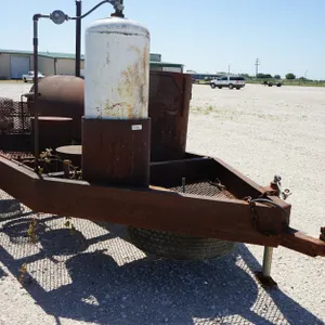 5' x 8' Homemade Bumper Pull Charcoal Grill Trailer