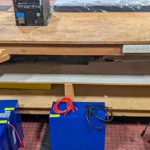 BAILIFF SEIZED: WOODEN WORK TABLE 72" X 24" X 35"