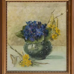 ELSI GUYER FLORAL STILL LIFE PAINTING