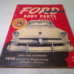 1953 Ford Passenger Car Body Parts Catalog - Parts
