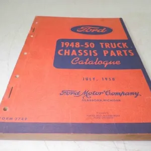 1948-50 Ford Truck Chassis Parts Catalogue - Ford