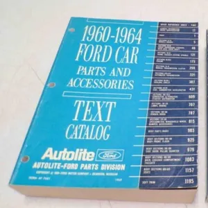 2 1960-1964 Ford Car Parts & Accessories Text