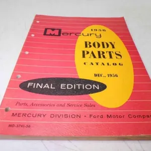 1956 Mercury Body Parts Catalog Final Edition