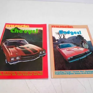 2 First Edition muscle Books Chevys! & Dodges!