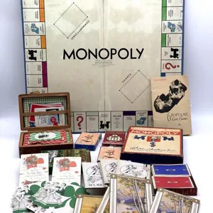 Vintage Monopoly Game, Tally Cards, Playing