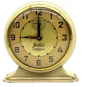 Vintage Juliet DeLuxe Alarm Clock 5” x 5”
-