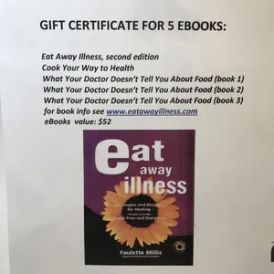 (5) E-Book Gift Certificate (Value $52)
 UNRESERVED