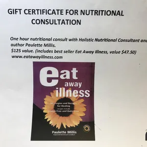 Nutritional Consultation Gift Certificate (Value $125)
 UNRESERVED
