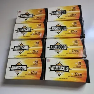 400 Rnds. Armscor USA .22 TCM 40 Gr. Cartridges