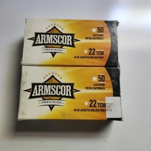 100 Rnds. Armscor USA .22 TCM 40 Gr. Ammo