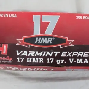 200 Rnds. Hornady Varmit Express 17 HMR Ammo