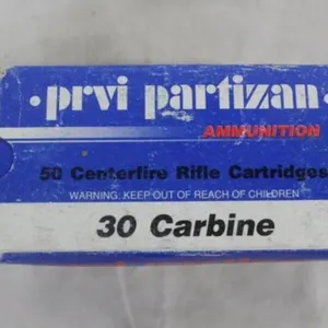 50 Rnds. prvi partizan 30 Carbine Ammo