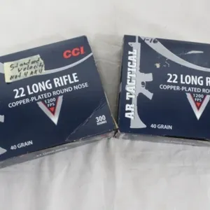 445 Rnds. CCI AR Tactical  .22LR, 40 Gr. 1200 FPS