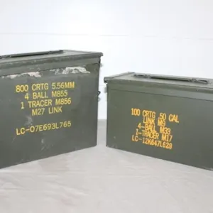 800 Crtg. 5.56mm & 100 Crtg. .50 Cal. Ammo Boxes