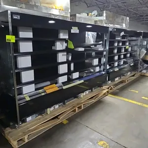 Hillphoenix QC8R 8'L refrigerated multideck display case. Features LED lighting and adjustable shelving. Electrical: 120V, 1-Phase. Refrigerant: R448A