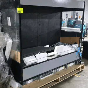 2023 Hillphoenix QC6R35 6'L refrigerated multideck display case. Features LED lighting, adjustable shelving, and glass sides. S/N: C000132636. Refrige