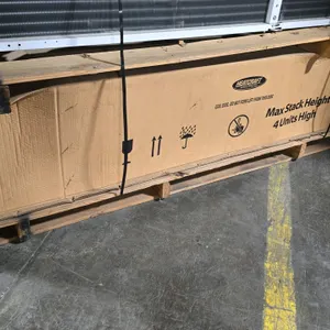 2017 Heatcraft Larkin LCA6260SB 5-fan low-profile walk-in unit evaporator. Features air defrost, EC motors, 6 FPI, and a capacity of 26,000 BTUH. Comp