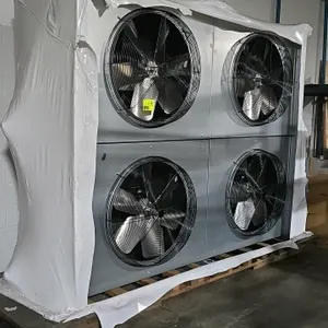 2025 Heatcraft BNJD04A028 4-fan air-cooled condenser. Features a 2x2 fan configuration and Floating Tube coil design. Rated for R448A and R449A refrig