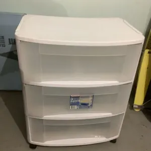 Sterilite 3 drawer cart, 15 5/8" x 22 3/8" x 27" high