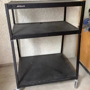 Metal rolling cart, 32" x 27" x 44" high, very sturdy