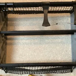 Sports rack, 33 1/2" x 29" x 10 1/2" deep, balls, helmets, bats, etc.