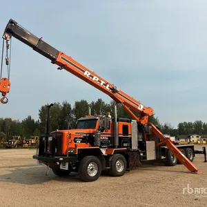 National 1169 30 ton Straight Boom on 2007 Kenworth C500B 10x6 Twin-Steer Sleeper Boom Truck