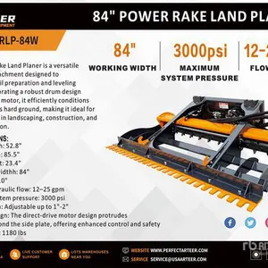 2026 ARTEER PRLP-84W 84 In Power Rake Skid Steer Landplane (Unused)