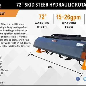 2026 ARTEER RT-72W 72 in Skid Steer Tiller (Unused)