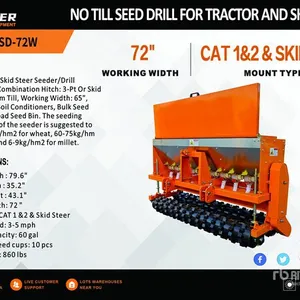 2026 ARTEER NSD-72W 72 in 3-Point & Skid Steer Seeder (Unused)