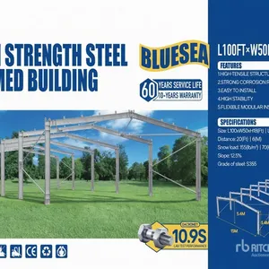 2026 BLUESEA L100 ft x W50 ft x H18 ft Storage Building (Unused)