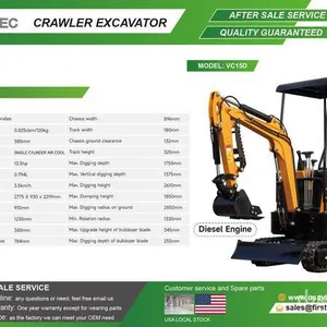 2026 VICSEC VC15D Mini Excavator (Unused)