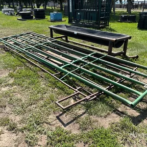 Quantity of (2) 16 ft x 4 ft Steel Swing Livestock Gate