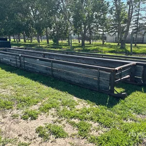 Quantity of (2) 30 ft Bunk Livestock Feeder